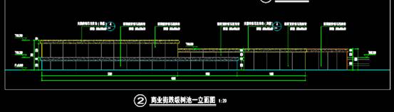 商业街跌级树池的商业建筑CAD图纸 第4张