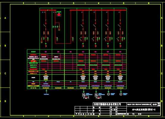 机械CAD图纸,机械CAD图纸中电子电工图之配电系统图 第2张