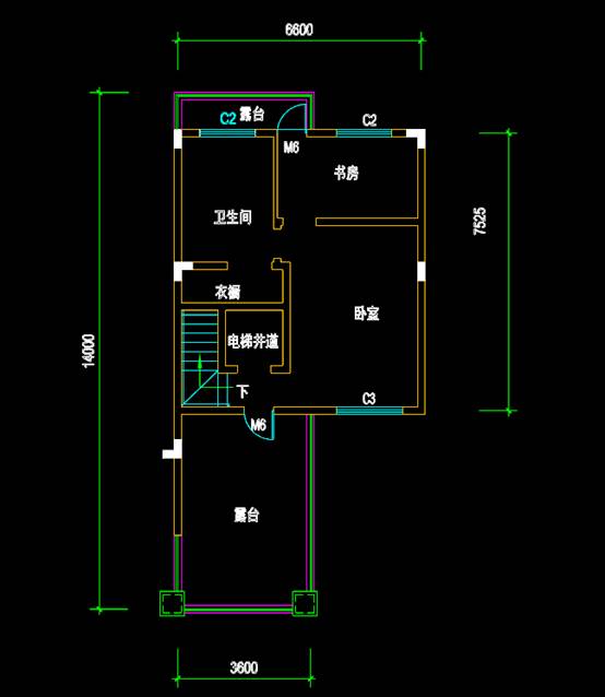 CAD别墅建筑平面图,住宅建筑CAD别墅建筑平面图 第1张