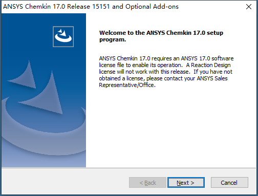 ANSYS Chemkin Pro 17.0 64位英文版安装教程