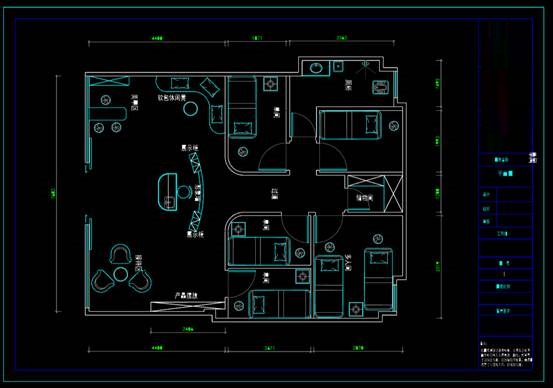 商业建筑CAD图纸,美容院商业建筑CAD图纸查看