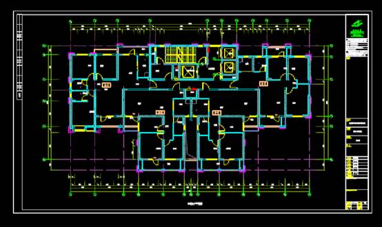 CAD建筑图纸快速查看,CAD建筑图纸快速查看之居民建筑户型图