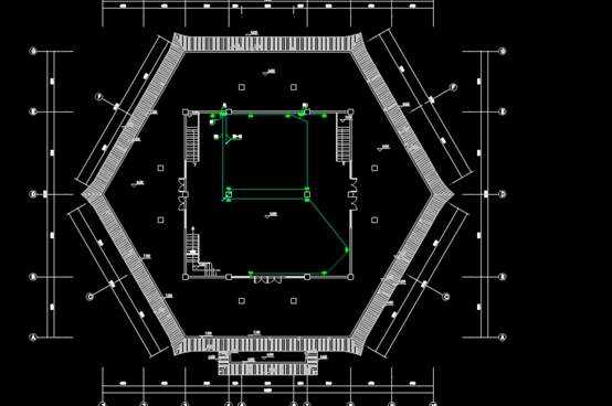 CAD电力系统图,某寺度母大殿电设计CAD电力系统图 第1张