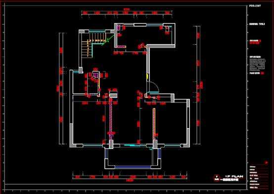 CAD软件设计的室内户型图 第2张