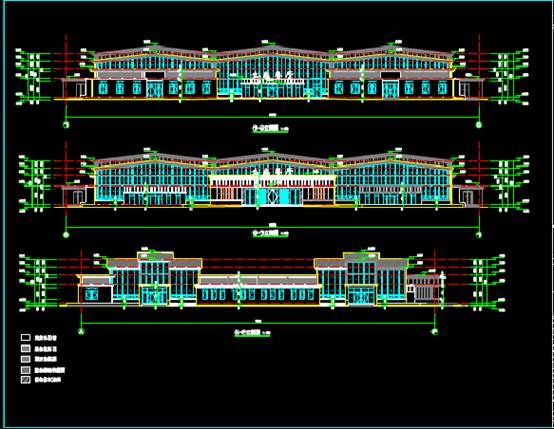 建筑CAD设计图纸,生态餐厅楼施工图 第3张