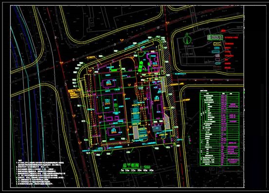 商业建筑CAD图纸,某村镇经济合作社商业用房总平面CAD图纸 第1张