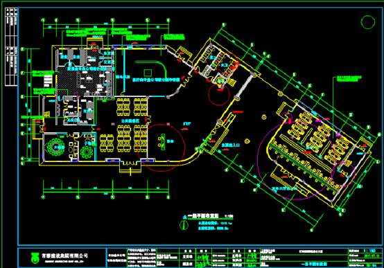 CAD软件设计图纸,江西办公楼平面调整CAD图纸 第1张