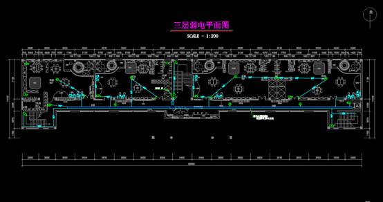 CAD建筑电气图,幼儿园弱电文设计教建筑电气图 第3张