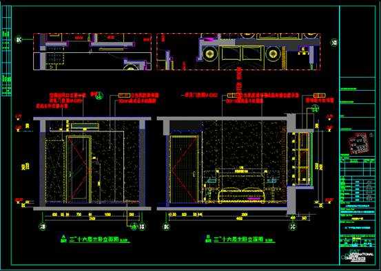 住宅装修CAD设计图纸之立面设计 第1张