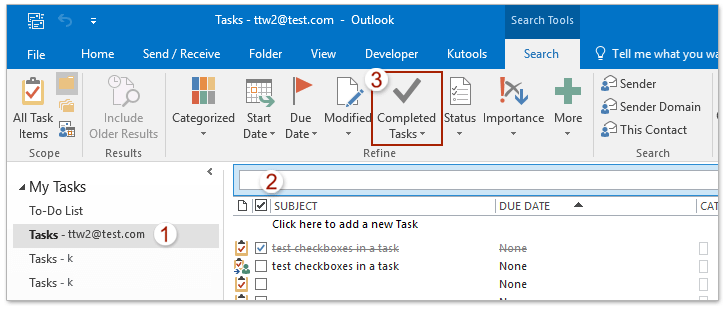 如何仅在Outlook中（自动）存档已完成的任务？ 第4张