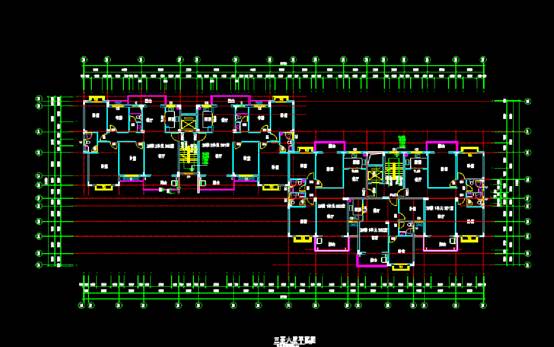 CAD建筑设计图,百花欣苑2号楼设计图 第3张