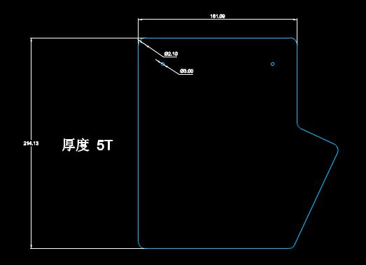 某工厂生产机器设备底板的CAD设计图纸 第1张