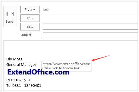如何在Outlook签名中添加带有链接的图像？ 第6张