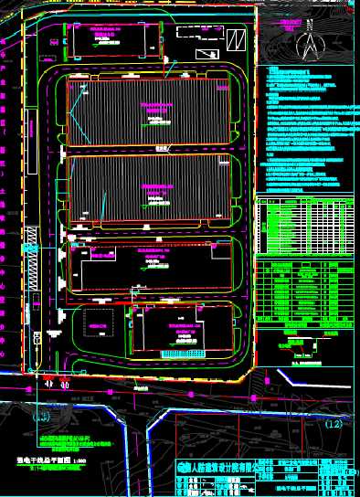 CAD建筑图纸下载,CAD建筑图纸之某建筑室内外电气布置图 第1张
