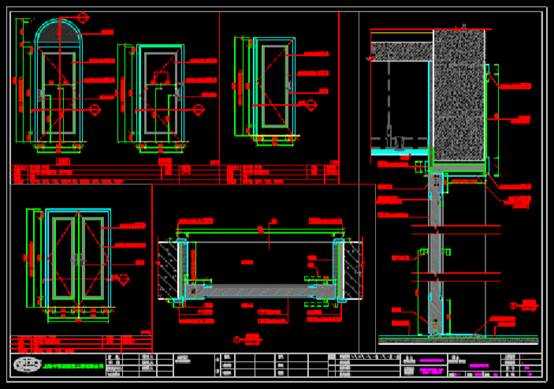 建筑CAD工装施工图之复式房门表详图 第1张