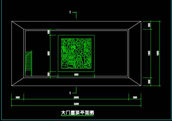 建筑设计CAD图纸,建筑设计CAD图纸之大门设计