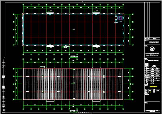某工业厂房的CAD工业建筑设计图 第1张