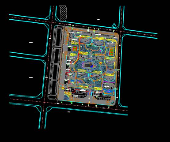 园区的建筑规划CAD设计图 第1张