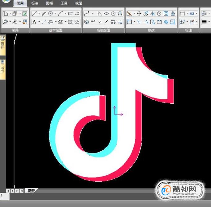 CAD版抖音图标怎么画 第10张