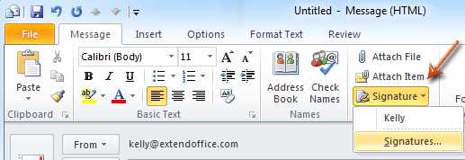 如何在Outlook中的电子邮件中为签名添加图像/徽标？