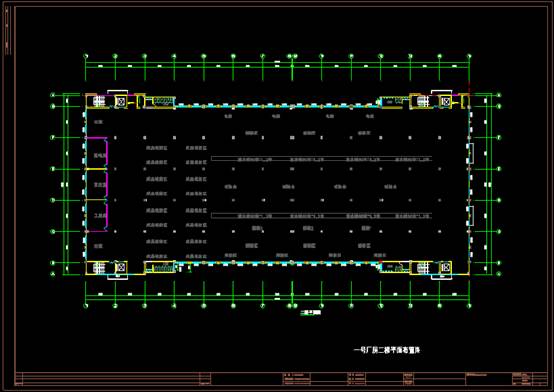 某厂房的CAD软件设计装饰图纸 第2张