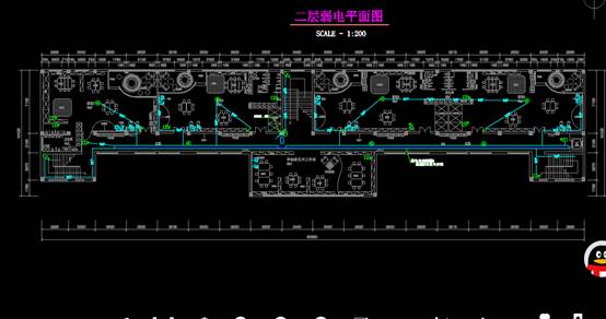 CAD建筑电气图,幼儿园弱电文设计教建筑电气图 第2张