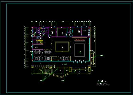 CAD办公建筑设计图,售楼中心三层平面设计CAD图纸 第1张