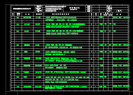 机械CAD图纸下载,机械CAD图纸之未来家园设备一览表