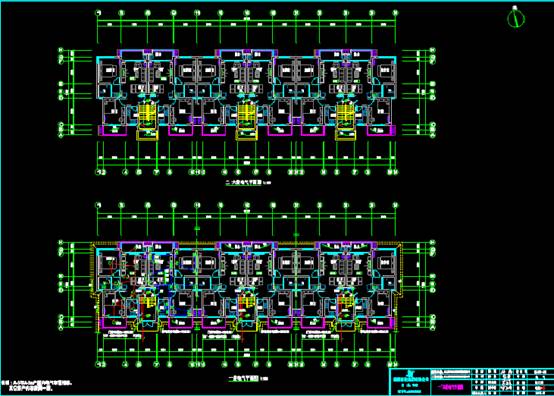 建筑CAD图纸,江永县安置小区楼电气图 第2张