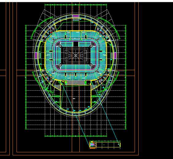 给排水CAD图纸,三层体育场馆消防给排水CAD图纸 第3张