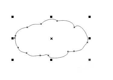 CorelDraw X4做出简笔画云朵的方法流程 第6张