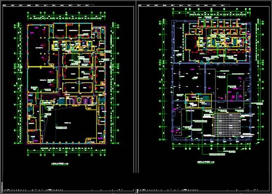 CAD商业建筑电力系统图,农村信用社电力系统CAD图纸