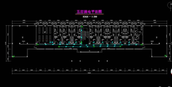 CAD建筑电气图,幼儿园弱电文设计教建筑电气图 第5张