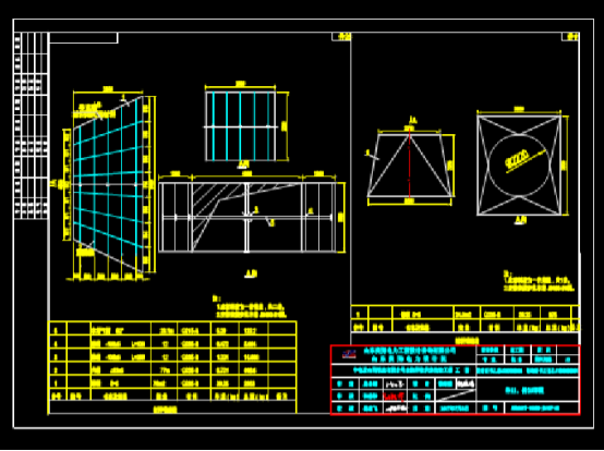 CAD机械图纸,CAD机械图纸之烟道布置 第2张