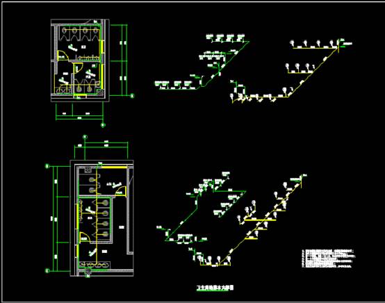 给排水CAD图纸,1号厂房和2号宿舍楼给排水CAD图纸 第4张