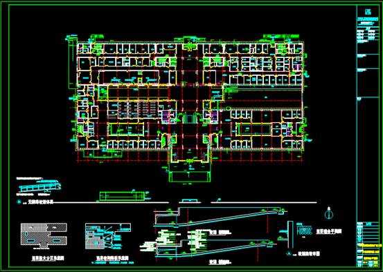 CAD建筑工程图,医院研究院的CAD建筑工程图 第2张