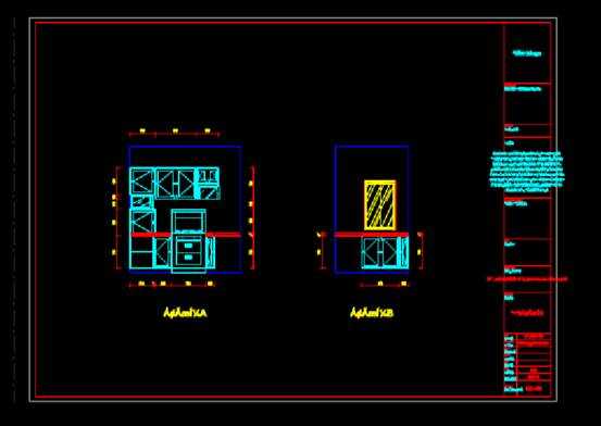 建筑CAD图纸下载,橱柜设计的建筑CAD图纸 第3张