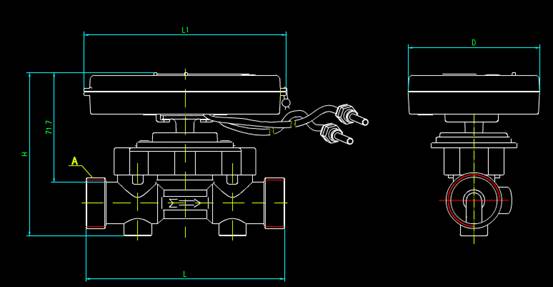 CAD机械设备图,CAD机械设备图之超声波热量表 第3张