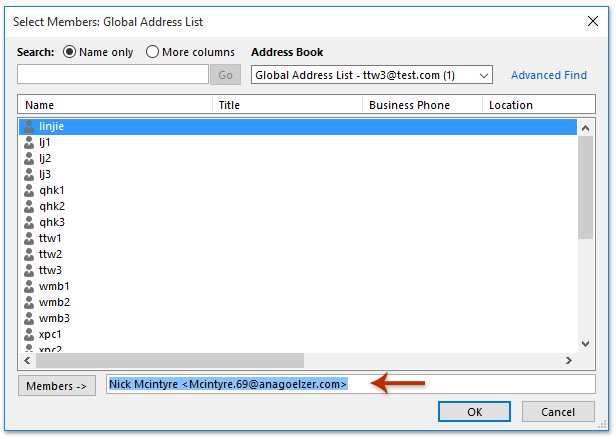 如何在Outlook中将多个电子邮件的发件人添加到通讯组列表（联系人组）中？ 第5张