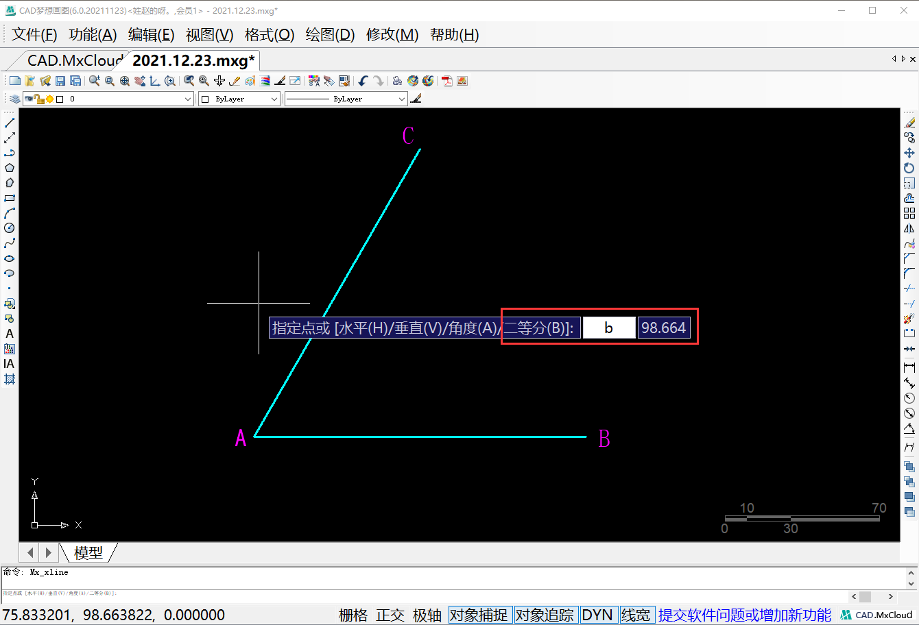 cad中怎么平分角度（CAD中角度平分教程） 第4张