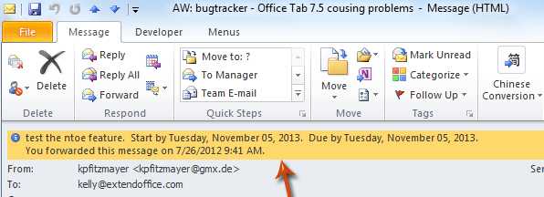 如何在Outlook中向电子邮件添加注释或附加注释？ 第6张