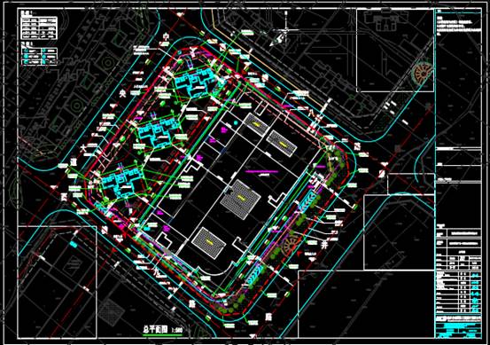 建筑CAD设计图,某地块的建筑规划CAD设计图 第1张