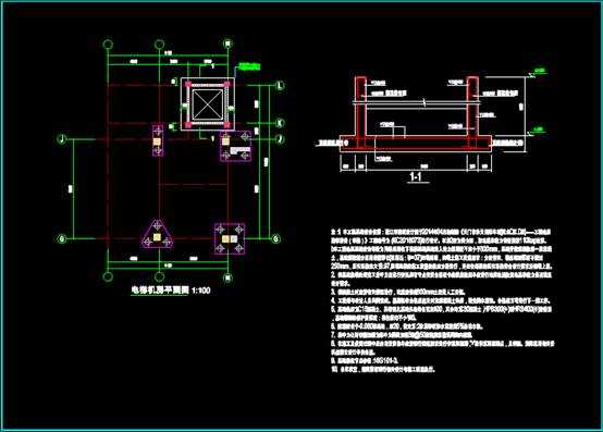 CAD建筑设计,承天电梯CAD建筑设计中钢结构图纸 第3张