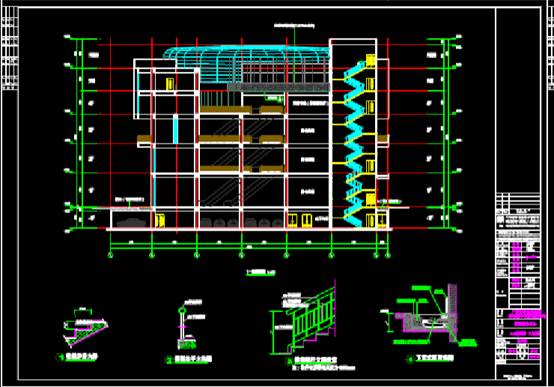 CAD建筑图纸快速查看,CAD建筑图纸快速查看之购书中心建筑图 第2张