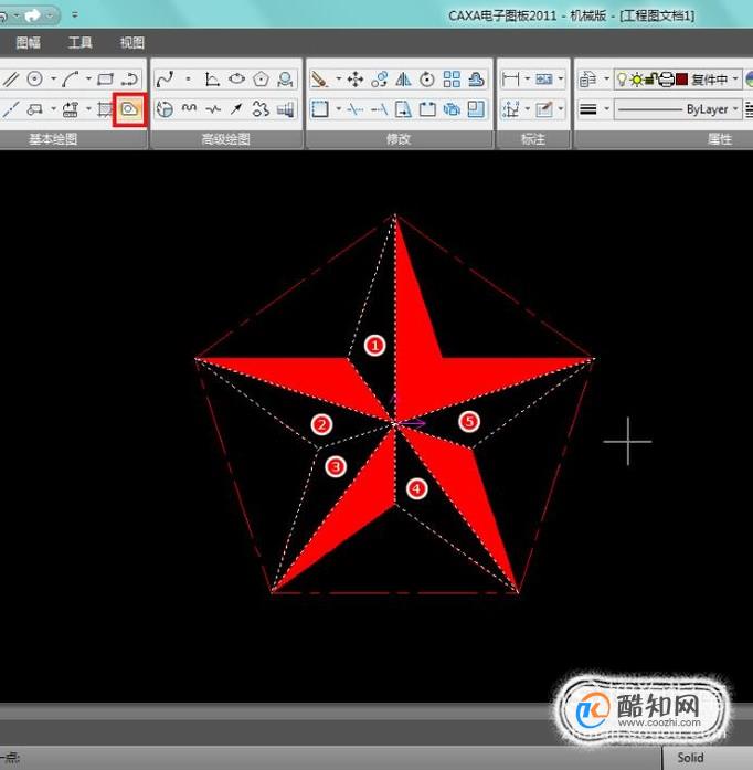 如何使用国产CAD绘制五角星 第12张