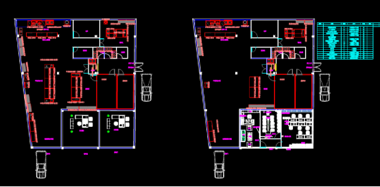 建筑CAD图纸下载,建筑CAD图纸之餐饮加工中心设计图 第1张