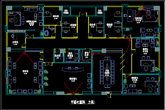 建筑设计CAD图纸,成都办公室CAD建筑设计图纸