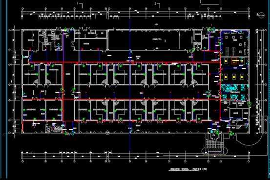 CAD建筑电气图,学校实验楼文教建筑电气图 第3张