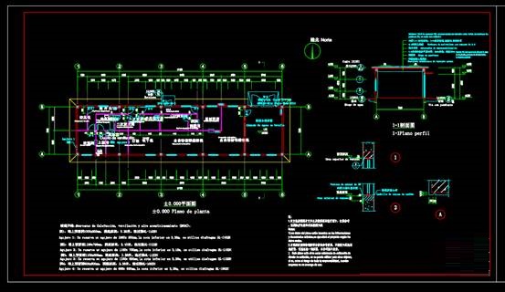 建筑环保CAD图,海水淡化系统灌装间CAD平面图