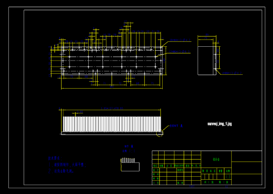 如何看懂机械CAD图纸,铝合金​模块散热器CAD图纸 第1张